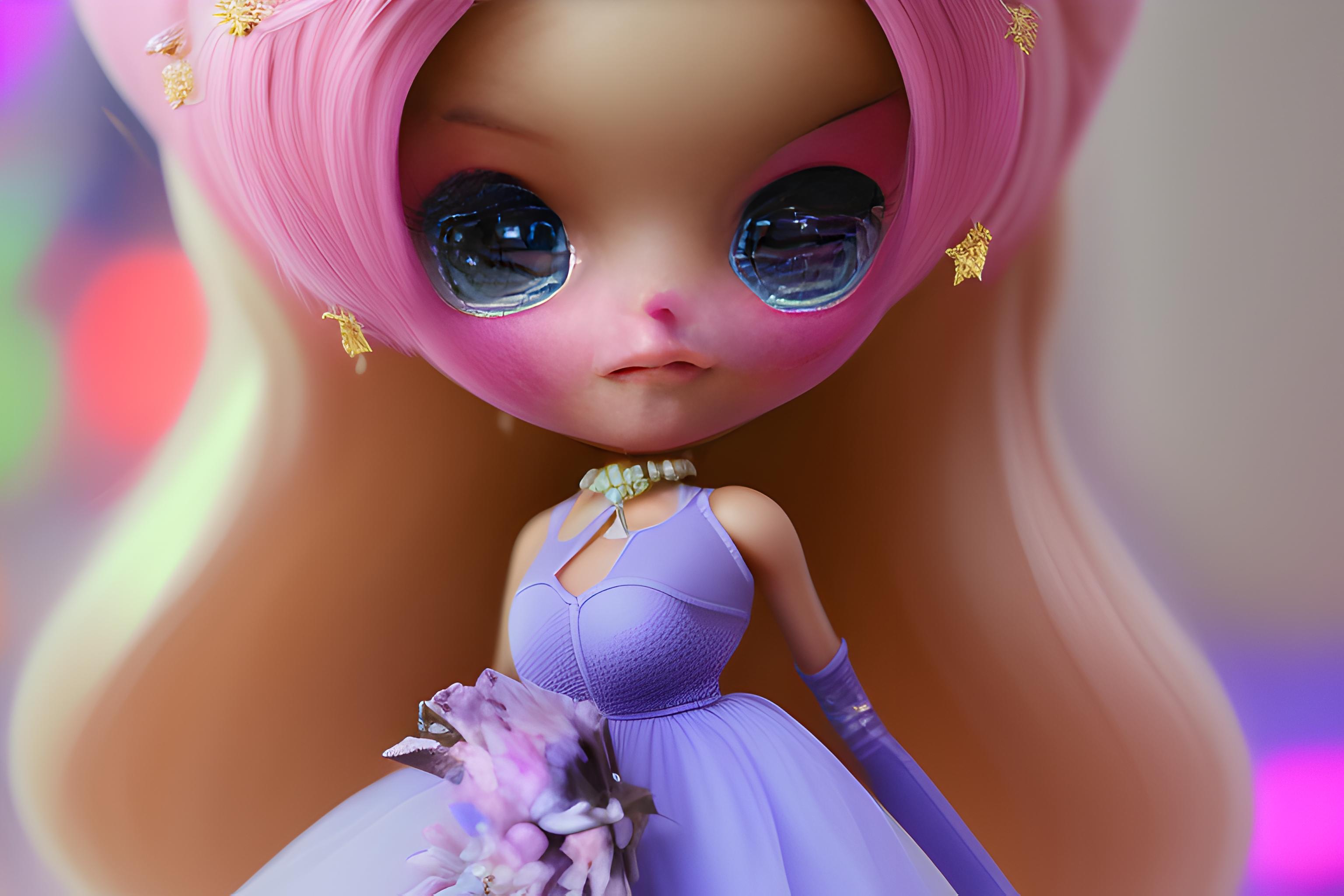 Создай арт: 3D-кукла в стиле Bratz, из soft touch пластика.
Персонаж- во весь рост, повторяет внешность и аутфит с моего фото.Копируй каждую деталь:причёску, губы, глаза, черты и пропорции лица.Одежда - точь-в-точь, с акцентом на стиль и текстуры.Кукла лежит в пластиковом углублении, которое повторяет ее силуэт. Создай коллекционную экшн-фигурку человека-как дорогую игрушку в упаковке. Стиль- максимально реалистичный, как для рекламы или сториз(соотношение 9:16).Имя Вероника -буквы впечатаны и выгравированы на коробке.
Аксессуары внутри коробки: сумка , хсрос чёрный расположены рядом с куклой по своим местам в отдельных ячейках аксессуары, которые подходят мне по атмосфере и характеру
